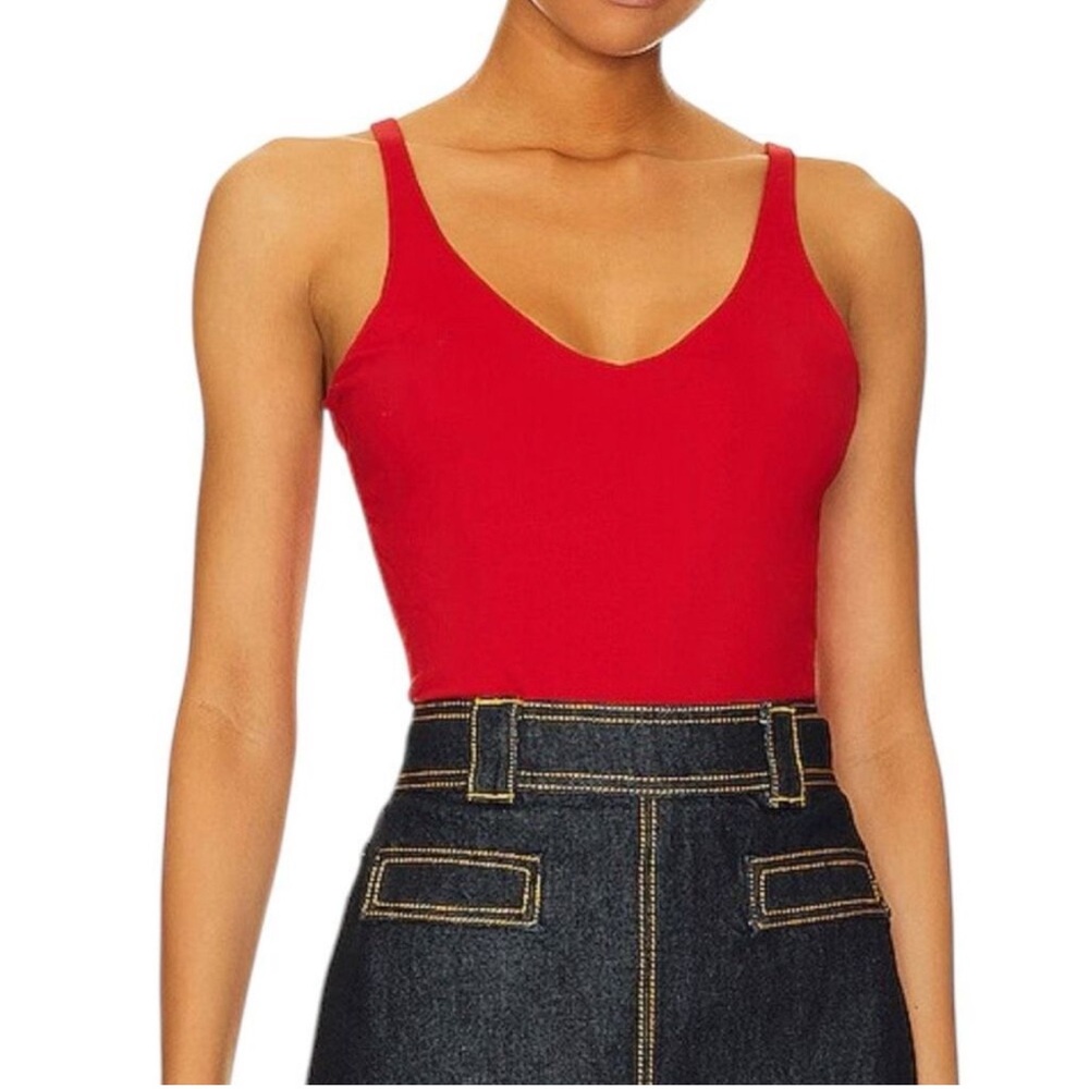 NWT Susana Monaco V-Tank Top in Citrine